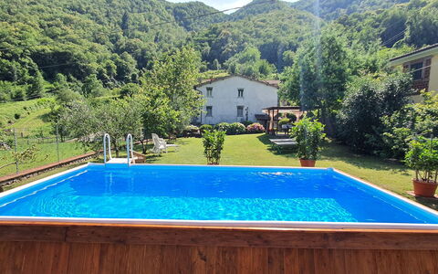 Casa Irene: Water, Plant, Property, Swimming Pool, Mountain, Blue, Building, Green, Nature, Azure