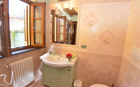 La Capannella: Bathroom, Property, Room, Interior Design, Building, House, Real Estate, Furniture, Bathtub, Home