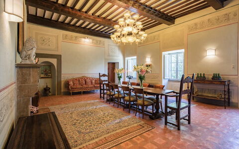 Villa Ivana - Cortona: Property, Building, Room, Interior Design, Estate, Ceiling, Furniture, Floor, Real Estate, House