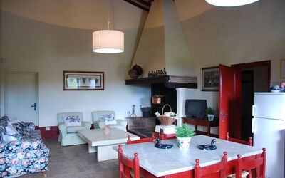 Casa Guardia: Property, Furniture, Cabinetry, Table, Couch, Interior Design, Lighting, Home Appliance, Living Room, Floor