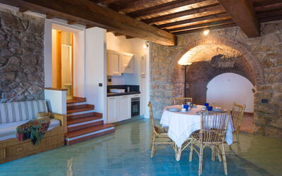 Bilocale (2+2Pax): Building, Property, Room, Interior Design, Furniture, House, Real Estate, Table, Villa, Floor