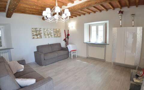 Villa Orchidea: Property, Room, Floor, Building, Ceiling, Interior Design, Living Room, House, Furniture, Wood Flooring
