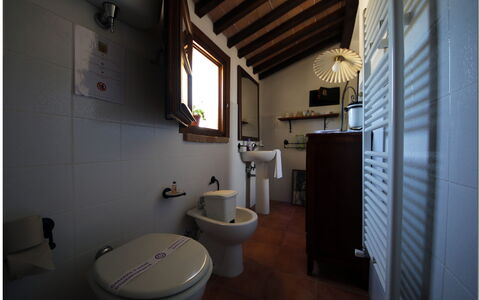 Villetta Di Cortona: Room, Property, Bathroom, Toilet, Plumbing Fixture, Architecture, Interior Design, House, Building, Bidet