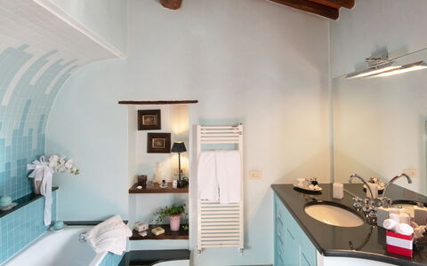 Villa Solaria: Property, Building, Shelf, Couch, Wood, Interior Design, Picture Frame, Living Room, Cabinetry, Shelving