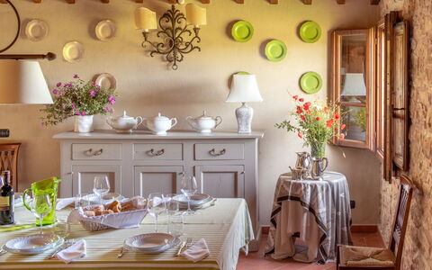 Borgo Gerlino: Room, Dining Room, Interior Design, Furniture, Property, Table, Building, Restaurant, Home, House