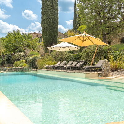 Camporempoli: Swimming Pool, Shrub, Garden, Water Feature, Landscaping, Eco Hotel, Resort, Estate, Hacienda, Backyard