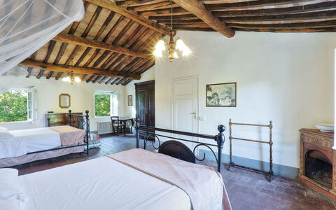 Casa Rosa: Property, Room, Bedroom, Building, Furniture, House, Interior Design, Bed, Real Estate, Ceiling