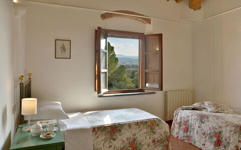 La Capanna: Furniture, Interior Design, Bedroom, Bed, Room, Linens, Flooring, Bedding, Picture Frame, Ceiling