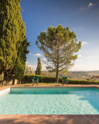 Pozza Di Volpaia: Water, Sky, Property, Plant, Cloud, Green, Swimming Pool, Nature, Azure, Tree