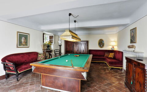 Villa Clara 20: Billiard Room, Billiard Table, Pool, Room, Furniture, Recreation Room, Property, English Billiards, Games, Snooker