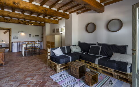 Alle Fornaci: Couch, Property, Picture Frame, Table, Living Room, Wood, Interior Design, Floor, Building, Studio Couch