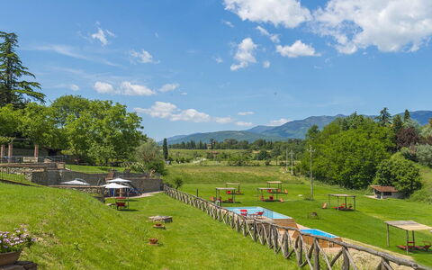 Alle Fornaci: Property, Sky, Grass, Tree, Cloud, Highland, Mountain, Rural Area, Land Lot, Hill Station