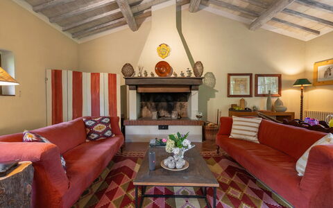 Casa Dell'ambasciatore: Furniture, Interior Design, Flooring, Couch, Wall, Wood, Floor, Living Room, Ceiling, Room