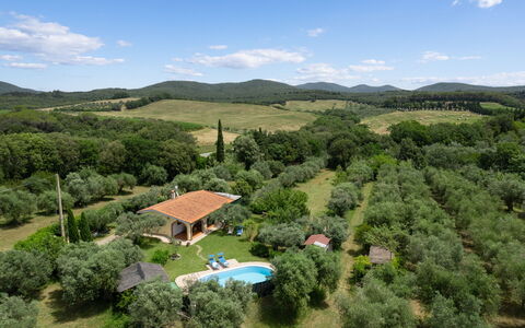 Villa Il Cipresso: Sky, Cloud, Plant, Plant Community, Ecoregion, Natural Landscape, Tree, Land Lot, Vegetation, House