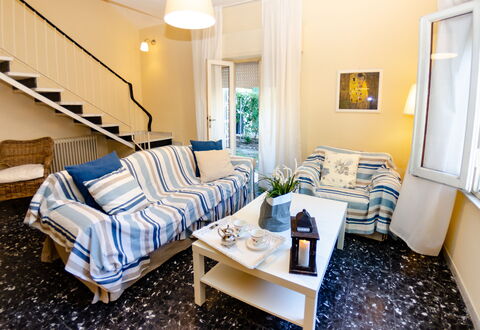 Angelina: Room, Furniture, Property, Living Room, Interior Design, Blue, Yellow, Building, Bedroom, Real Estate