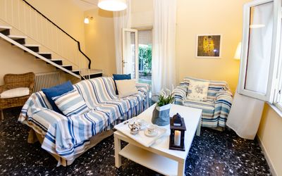 Angelina: Room, Furniture, Property, Living Room, Interior Design, Blue, Yellow, Building, Bedroom, Real Estate