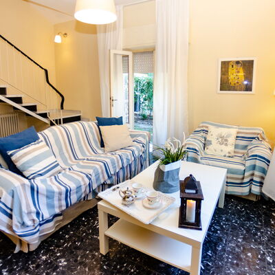 Angelina: Room, Furniture, Property, Living Room, Interior Design, Blue, Yellow, Building, Bedroom, Real Estate