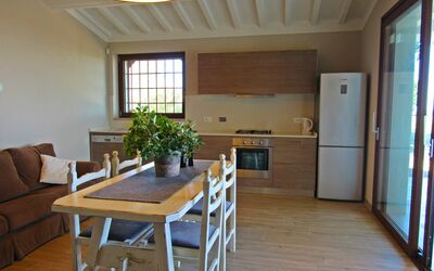 Fornace 2: Room, Furniture, Property, Floor, Building, Interior Design, Table, Dining Room, Ceiling, House