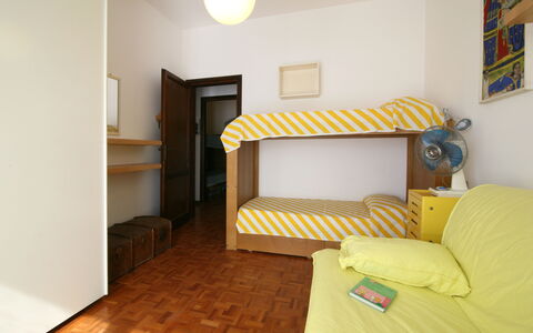 Villa Del Forte: Room, Furniture, Bed, Yellow, Property, Interior Design, Bedroom, Floor, Bed Sheet, Wall