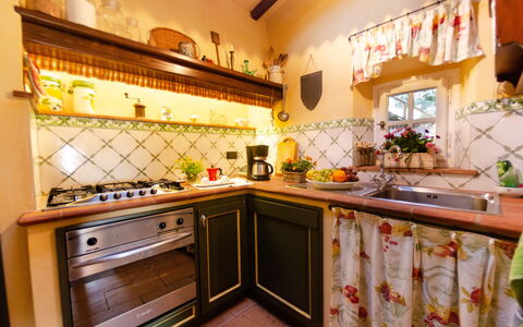 La Casa Del Sole: Property, Room, Countertop, Kitchen, Building, Interior Design, Furniture, Cabinetry, House, Real Estate