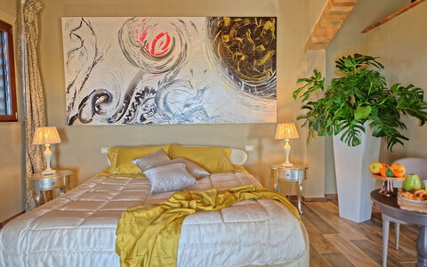 Villa Massimiliano: Bedroom, Bed, Room, Furniture, Property, Wall, Interior Design, Bed Frame, Bed Sheet, Bedding