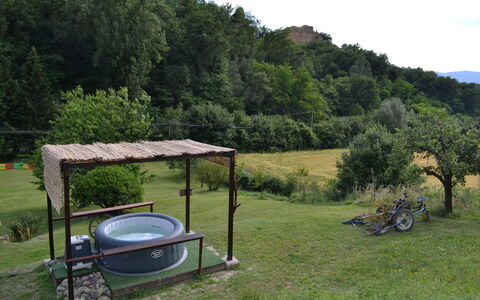Agriturismo Il Giaggiolo without Pool: Property, Grass, Landscape, Land Lot, Yard, Rural Area, Backyard, Real Estate, Hill Station, Leisure