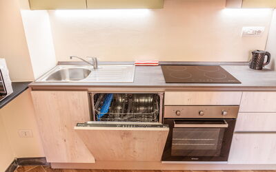 Razza Apartment - Levanto: Property, Room, Countertop, Kitchen, Cabinetry, Furniture, Kitchen Stove, Major Appliance, Floor, House