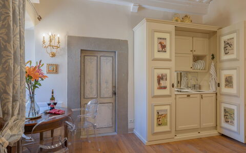 Casa Annateresa: Cabinetry, Property, Picture Frame, Furniture, Wood, Interior Design, Lighting, Hall, Door, Flooring