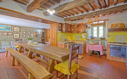 Casale San Martino: Property, Room, Building, Furniture, Real Estate, House, Table, Interior Design, Cottage, Ceiling