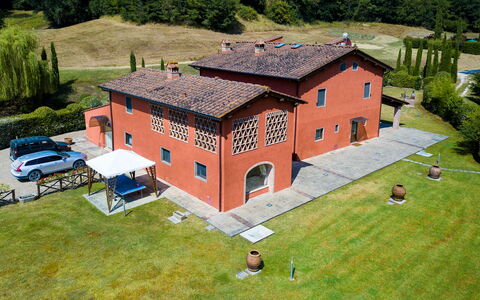 Villa Rossa: House, Land Lot, Landscape, Residential Area, Roof, Home, Rural Area, Lawn, Garden, Cottage