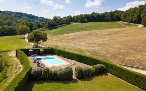 Villa Rossa: Grass, Plant, Garden, Land Lot, Shrub, Lawn, Cumulus, Hedge, Yard, Swimming Pool