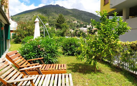 Mario - Levanto: Furniture, Outdoor Furniture, Garden, Outdoor Table, Shade, Chair, Eco Hotel, Lawn, Yard, Backyard