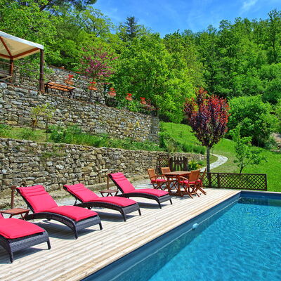 Villa Ancora: Water, Plant, Property, Sky, Green, Nature, Swimming Pool, Tree, Outdoor Furniture, Leisure