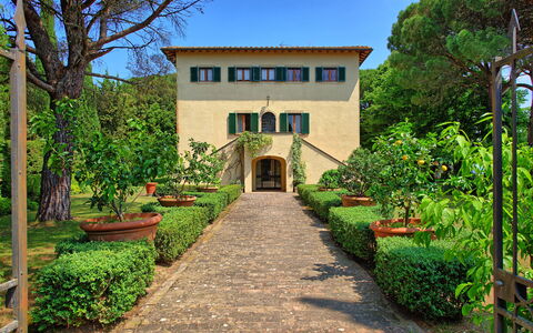 Villa Sorbaiano: Plant, Building, Sky, Flower, Window, Tree, Door, House, Architecture, Land Lot