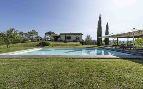 Casina Dell'acquaborra: Swimming Pool, Estate, Shade, Garden, Landscaping, Outdoor Furniture, Lawn, Resort, Hacienda, Farmhouse