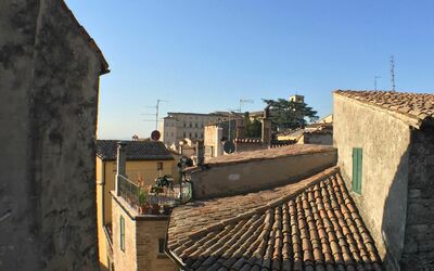La Terrazza Di Todi: Sky, Building, Window, House, Roof, Landscape, Facade, City, Tints And Shades, Medieval Architecture