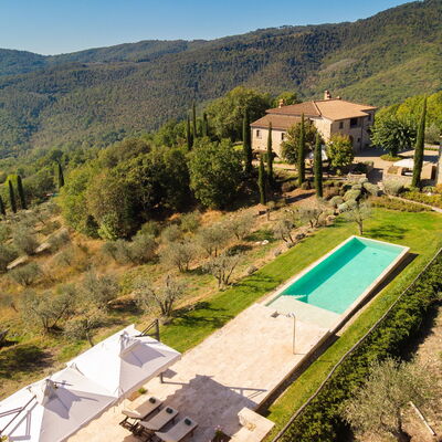 Villa Dorothea: Sky, Plant, Property, Plant Community, Mountain, Tree, Slope, Land Lot, Vegetation, Swimming Pool