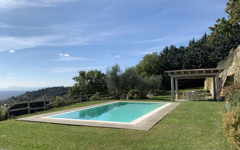 Villa Adelfa: Water, Sky, Property, Cloud, Plant, Natural Landscape, Swimming Pool, Rectangle, Body Of Water, Tree