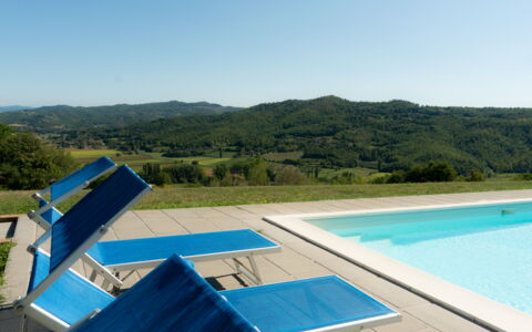 Villa Lugnano: Sky, Water, Blue, Green, Azure, Swimming Pool, Tree, Shade, Plant, Outdoor Furniture