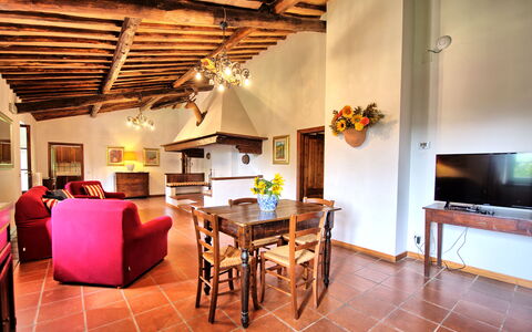 Palazzo Bello: Furniture, Table, Property, Chair, Wood, Lighting, Interior Design, Houseplant, Architecture, Living Room