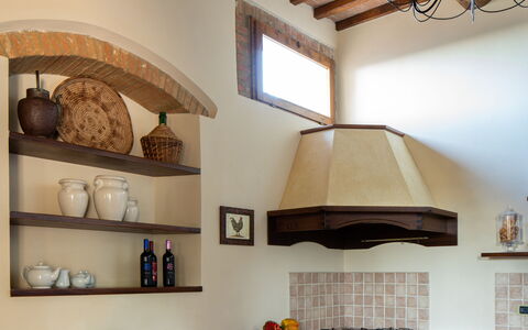 Sole Del Chianti: Property, Cabinetry, Countertop, Wood, Lighting, Kitchen, Architecture, Interior Design, Kitchen Stove, Kitchen Appliance