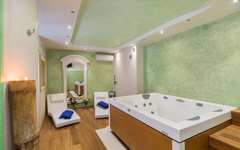 Chianti Fornace 1: Bathtub, Property, Building, Wood, Bathroom, Architecture, Plumbing Fixture, Flooring, Floor, Comfort