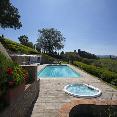 Chianti Fornace 1: Water, Plant, Sky, Property, Swimming Pool, Tree, Grass, Natural Landscape, Body Of Water, Leisure