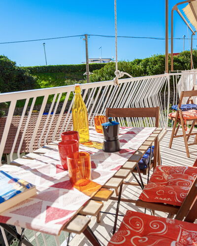 Apartment Fernanda - Levanto: Sky, Table, Property, Furniture, Chair, Tree, Outdoor Furniture, Wood, Outdoor Table, Leisure