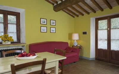 Loggia Holiday Home: Window, Property, Table, Furniture, Building, Plant, Wood, Interior Design, Picture Frame, Architecture