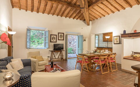 Chianti Resort: Furniture, Picture Frame, Table, Wood, Interior Design, Floor, Couch, House, Flooring, Living Room