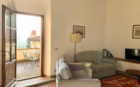 Borgo Delle Fonti: Furniture, Wall, Interior Design, Wood, Flooring, Floor, Ceiling, Room, Lighting, Living Room