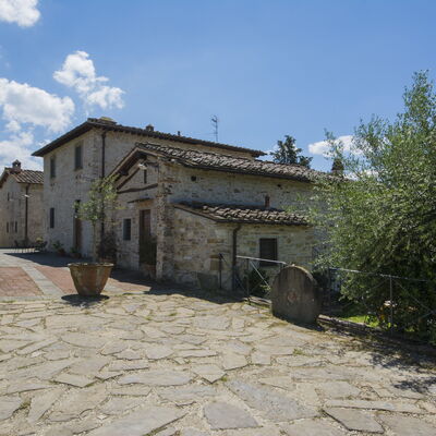 Borgo Delle Fonti: Plant, Sky, Window, Building, Cloud, House, Land Lot, Road Surface, Cottage, Tree