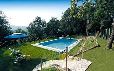 Le Piane: Water, Sky, Property, Swimming Pool, Plant, Shade, Building, Outdoor Furniture, Tree, Grass