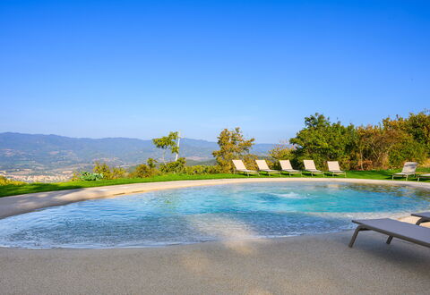 Villa Campestri: Water, Sky, Plant, Natural Landscape, Swimming Pool, Tree, Outdoor Furniture, Leisure, Landscape, Grass